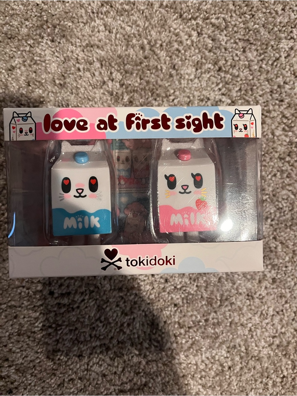 tokidoki Love at First Sight Milk Carton Duo - Pink & Blue
